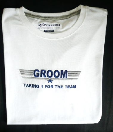 &quottaking-1-for-the-team"--groom-t-shirt
